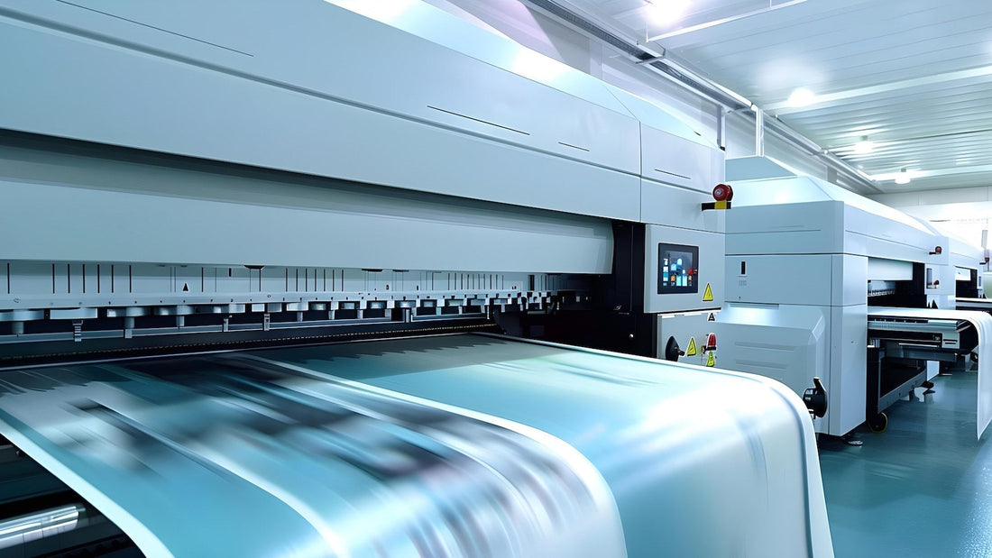 A wide format plotter in a print room displaying an error code reading ERROR Error Code 16 on its control panel screen, with rolls of media and ink bottles visible on shelving in the background and a second printer partially visible to the right