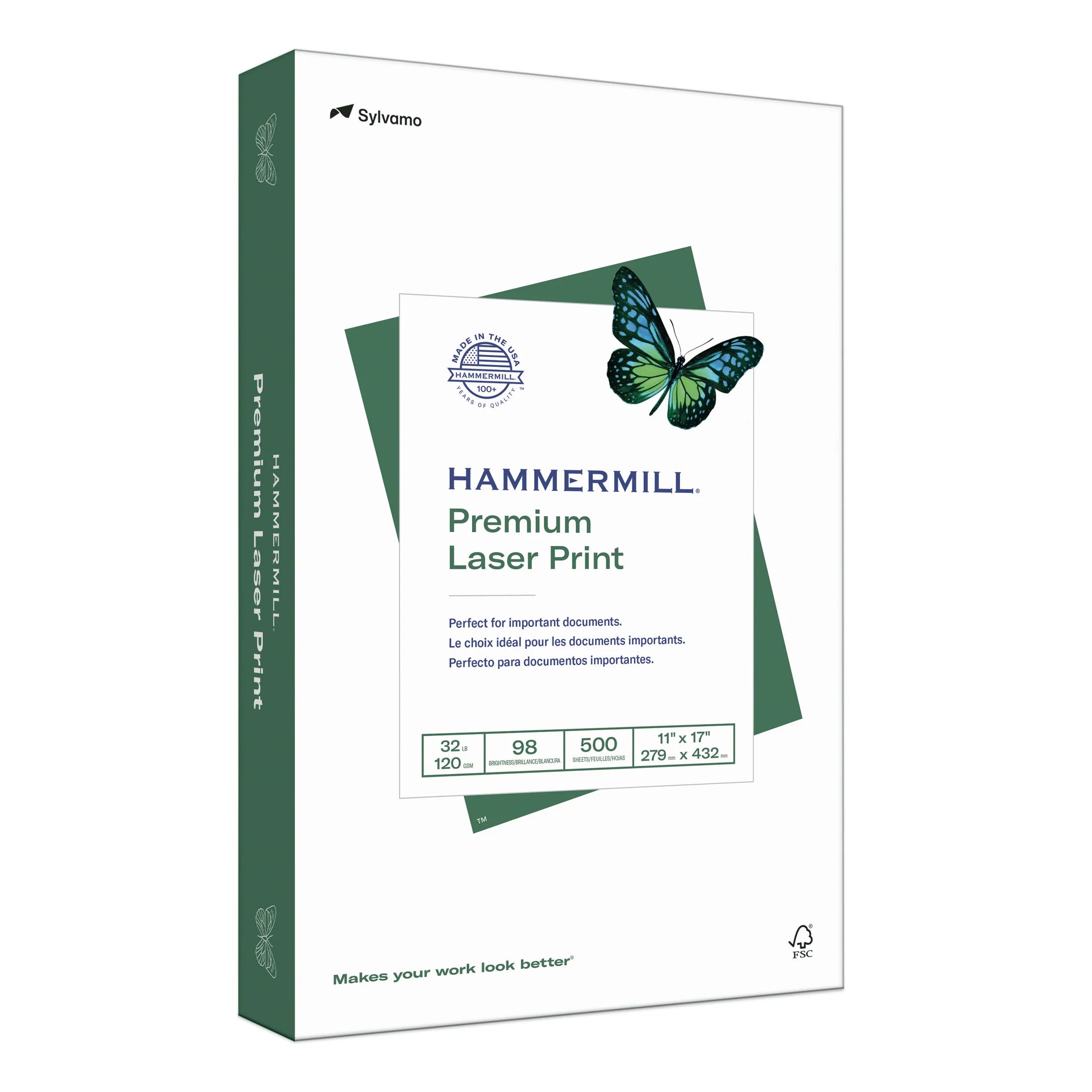 8.5 x 11 28lb 100 Bright White Premium Color Copy Paper, 8 Ream (4,000 Sheets)