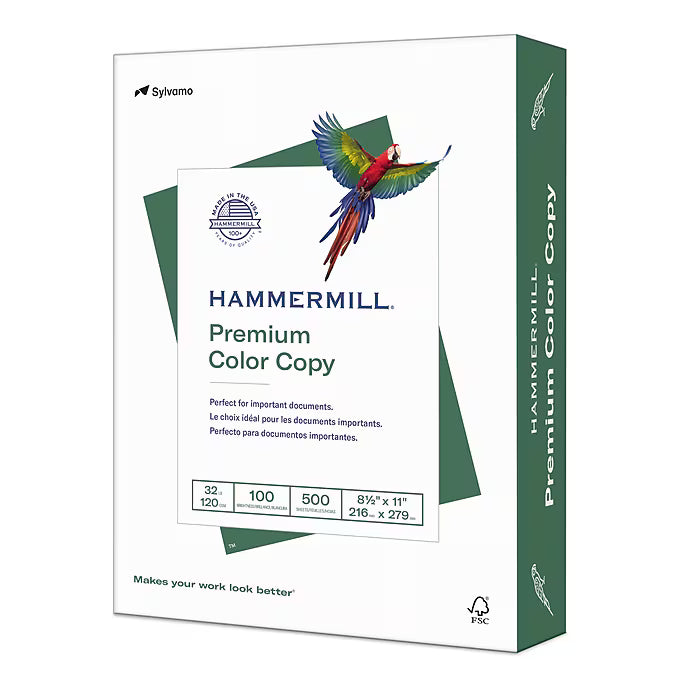 8.5 x 11 32lb Hammermill Text, 8 Ream (4,000 Sheets)