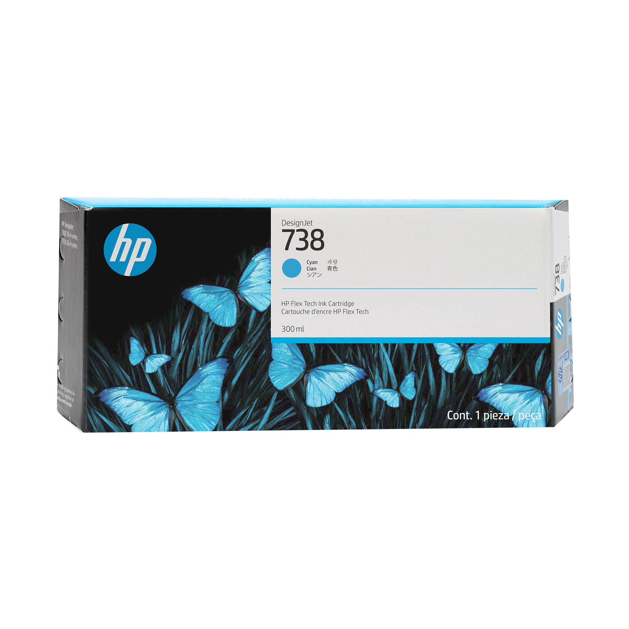 HP 738 300ml Ink Cartridge - DesignJet T850, T870, T950 Printers