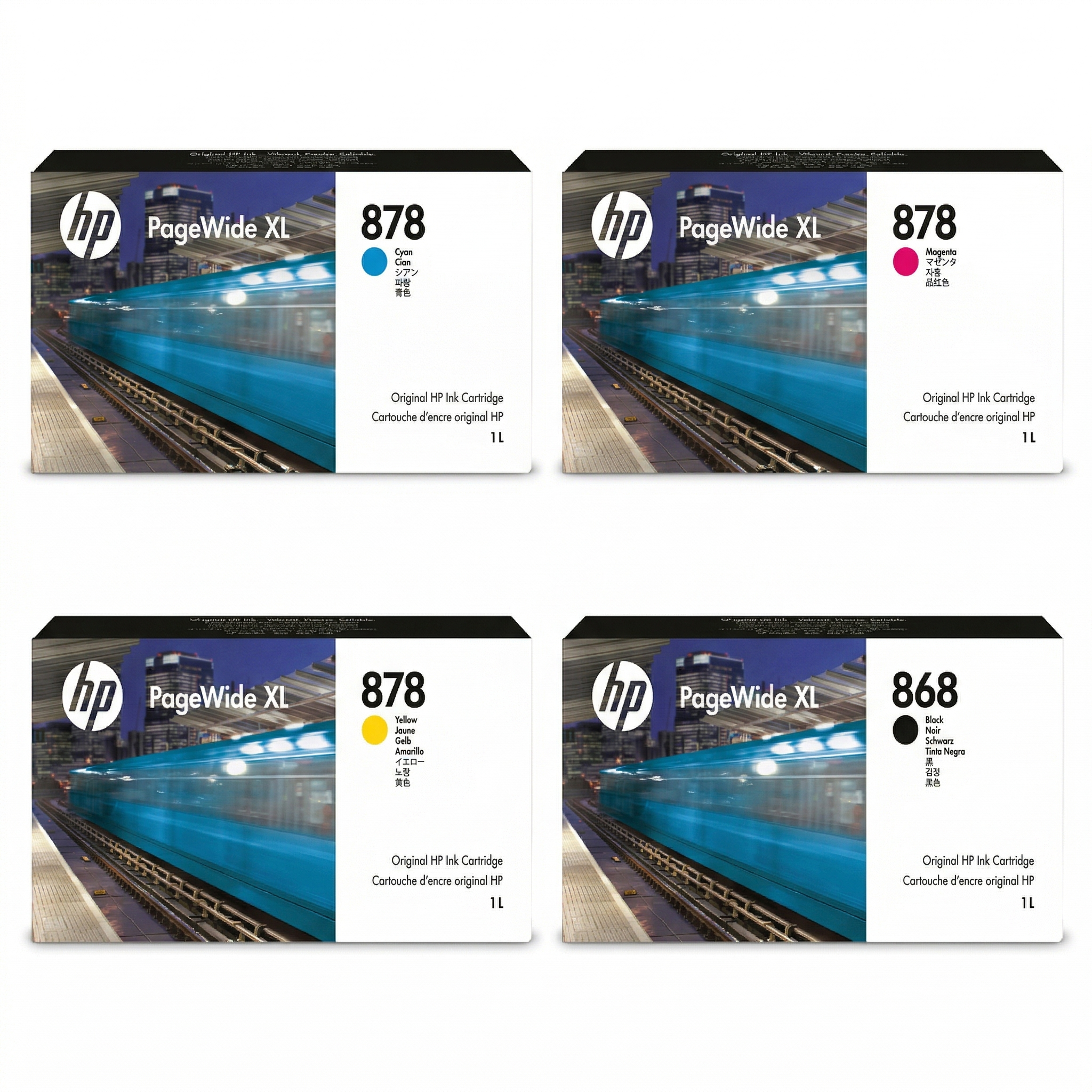HP 878/868 1-liter PageWide XL Ink Cartridge