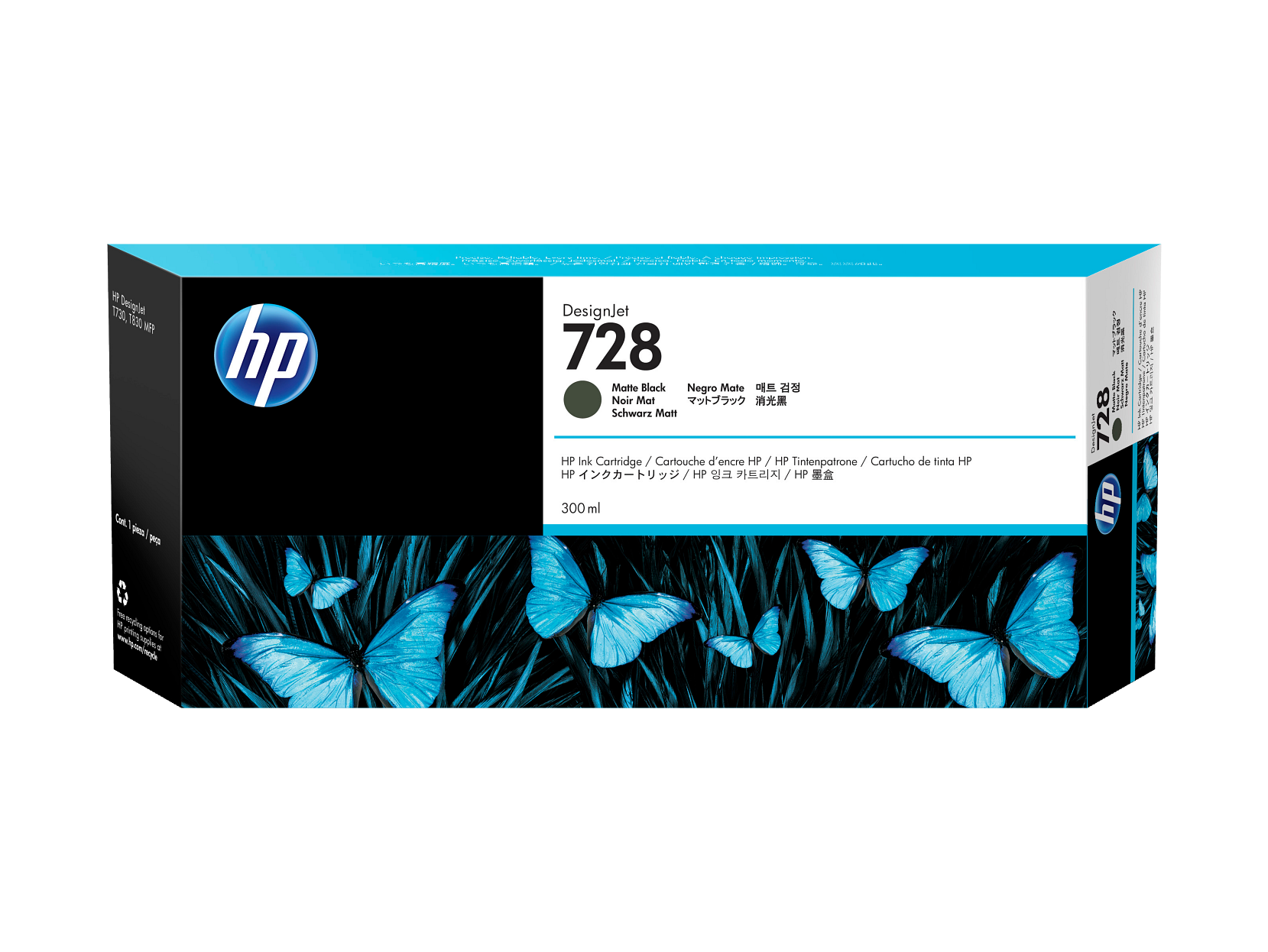 HP 728 130ml/300ml Ink Cartridge - DesignJet T830
