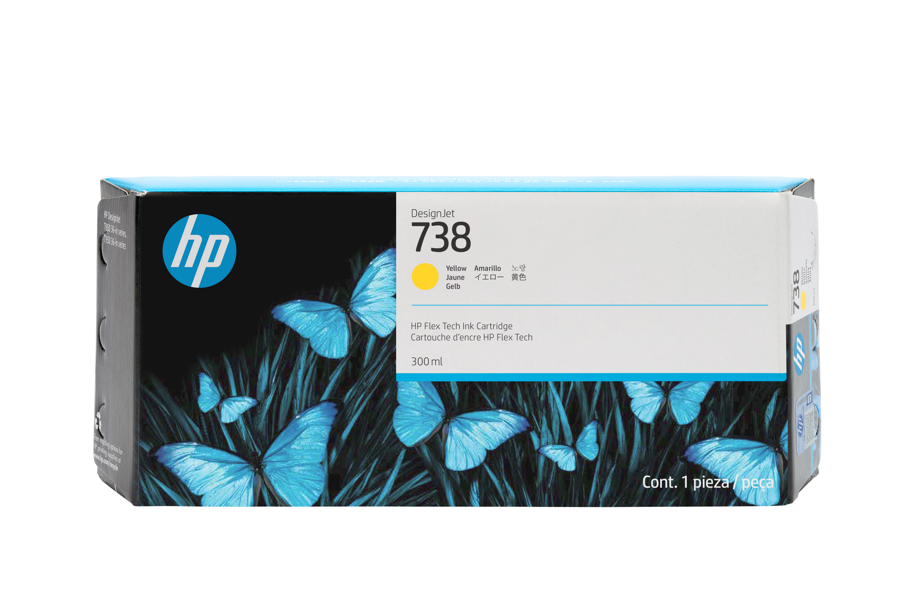 HP 738 300ml Ink Cartridge - DesignJet T850, T870, T950 Printers