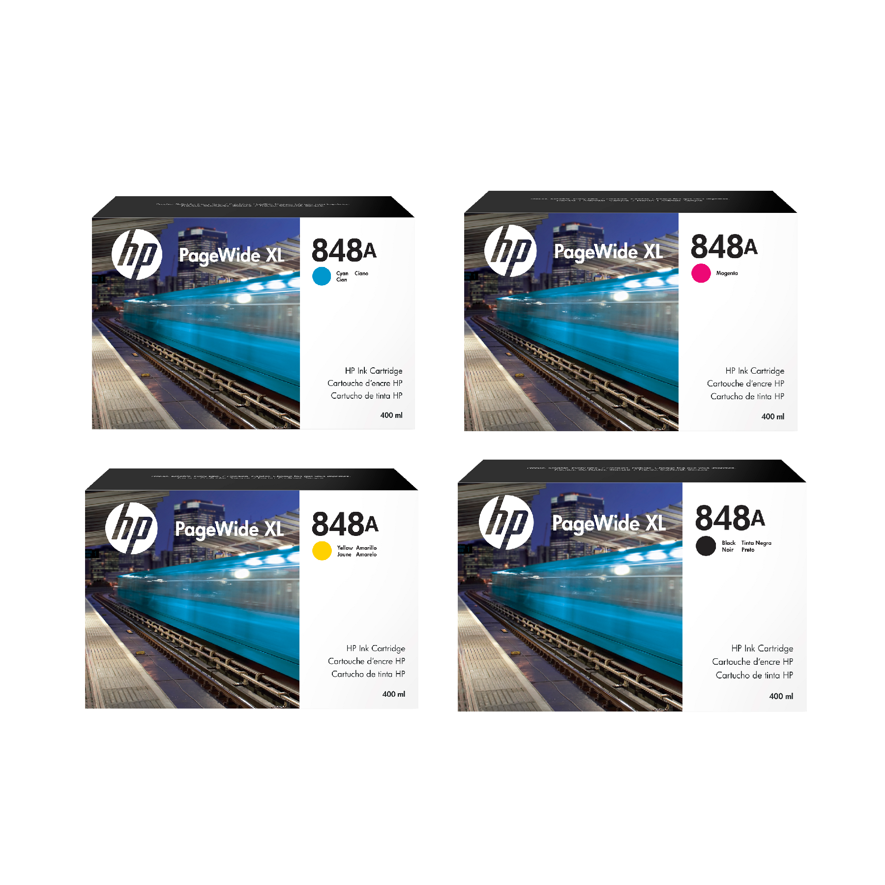 HP 848A 400ml Ink Cartridges - PageWide XL 5000 Printer Series