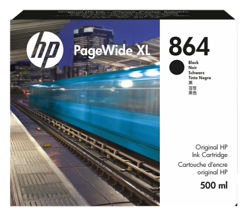 HP #864 Black 500ml Ink Cartridge – PageWide XL 4200