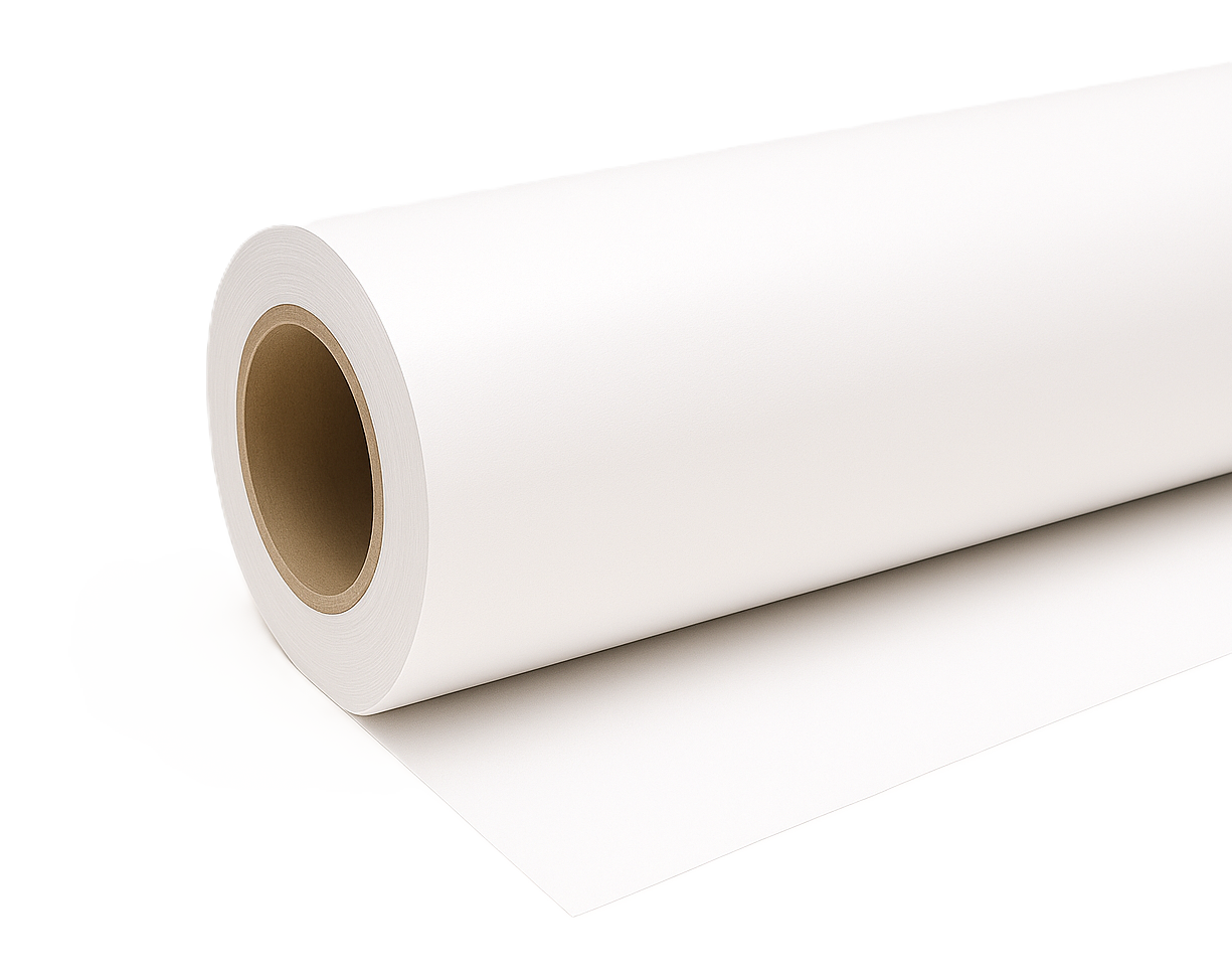 Matte Adhesive Vinyl (Permanent) – 54" x 165' (6 Mil, 3" Core, Latex/Eco/UV)
