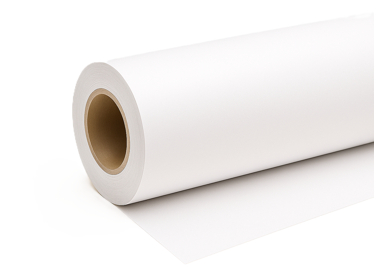 Matte Stay-Flat Polypropylene – 36" x 200' (3" Core, Aqueous)