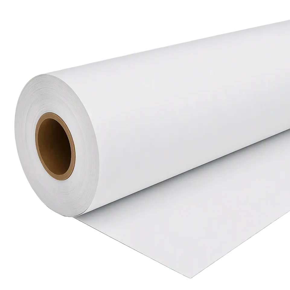 24" x 100' 8.4 Mil Matte Poly Film, 2" Core