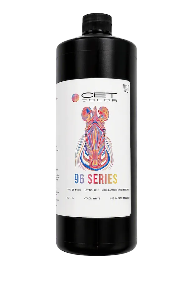 CET Color 96 Series White 1L UV Curable Ink Bottle