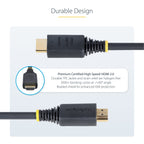 StarTech 10ft (3m) Premium Certified High Speed HDMI Cable, 4K 60Hz/1440p 144Hz, 18Gbps, HDMI 2.0