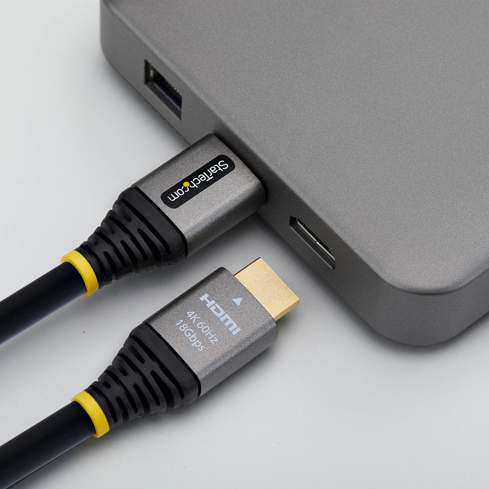 StarTech 8ft (2.4m) Premium Certified High-Speed High-Flex HDMI 2.0 Cable, 4K 60Hz/1440p 144Hz, 18Gbps