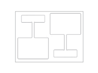 8.5 x 11 Mattte/Matte Wobblers 2-Up 100sheets/pack